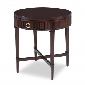 Reeded Side Table Round