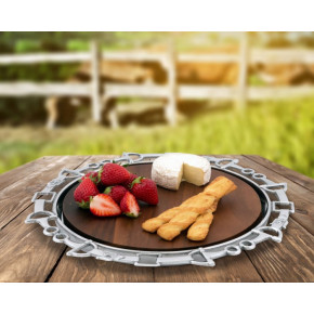 Equestrian Wood Cheese Stand 10"