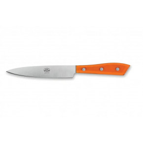 Orange Lucite Compendio Utility Knife Polished Blade
