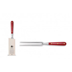 Red Lucite Insieme Carving Fork