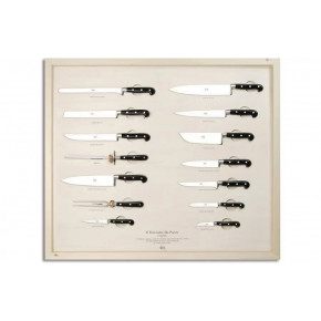 Black Lucite Wall Display Complete Set of 14 Pcs