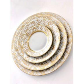 Tweed White & Gold Dinner Plate