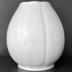 Nymphea White Tall Vase - Large 6.25"