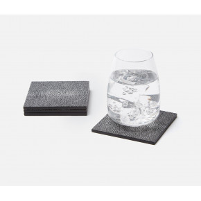 Henry Cool Gray Square Coasters Boxed Set of 4