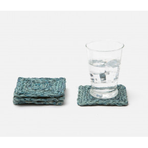 Zoey Mixed Blue Square Coasters Boxed Set of 4
