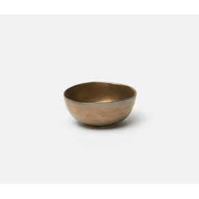 Jacqueline Antiqued Gold Cereal/Ice Cream Bowl, Pack of 4