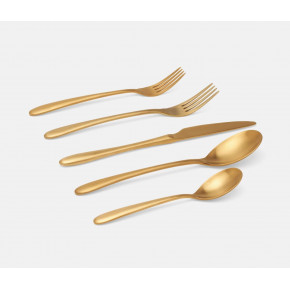 Alba Gold 5-Pc Setting (Knife, Dinner Fork, Salad Fork, Soup Spoon, Tea Spoon)