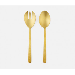 Zora Polished Gold 2-Pc Serving Set (Serving Spoon, Serving Fork)