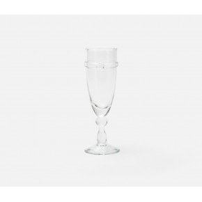 Charlotte Clear Champagne Flute Glass Hand Blown, Pack of 6