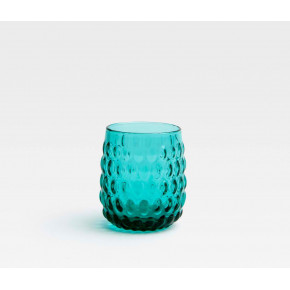 Claire Teal Juice Glass Hand Blown, Pack of 6