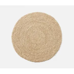 Emmy Natural Round Placemat Crochet, Pack of 4