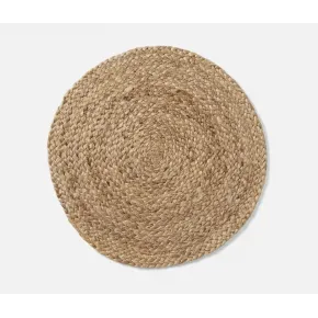 Grant Dark Natural Round Placemat Jute Pack Of 4