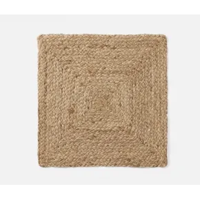 Grant Dark Natural Square Placemat Jute Pack Of 4