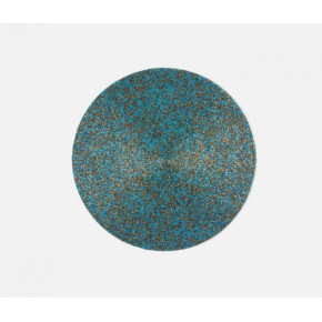 Loretta Turquoise Gold Mix Round Placemat Glass Beads, Pack of 4