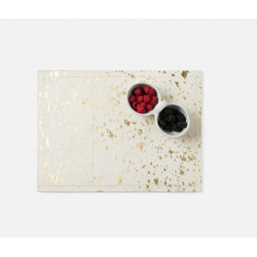 Miriam White/Gold Speckle Placemats Hair-On-Hide