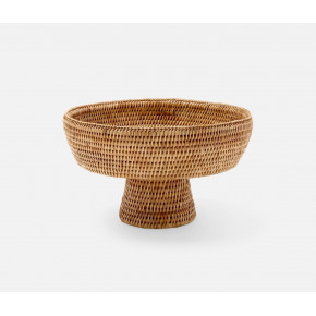 Londyn Natural Footed Serving Bowl Rattan Large
