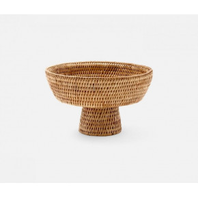 Londyn Natural Footed Serving Bowl Rattan Small