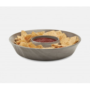 Marcus Cement Glaze Chip And Dip Bowl Stoneware