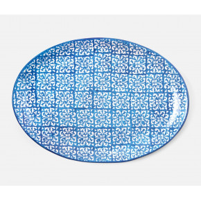 Ojai Large Blue Mixed Pattern Serving Platter