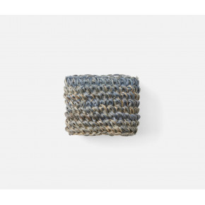 Emmy Dark Gray Woven Napkin Ring Crochet Boxed Set of 4