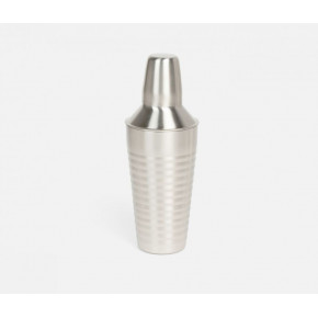 Clare Matte Nickel Cocktail Shaker Ribbed Stainless Steel