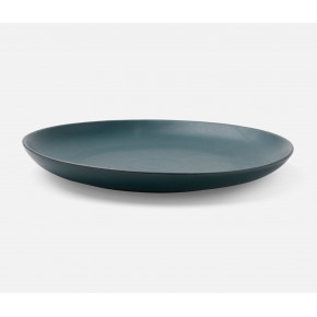 Marcus Midnight Teal Round Serving Platter Stoneware Large, Pack of 2