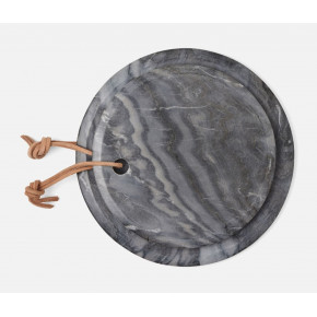 Viola Gray Marble Round Serving Boards Set/2