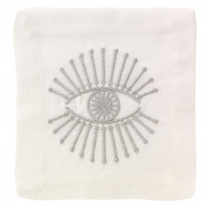 Bright Eyes Silver Cocktail Napkins, Set of 4