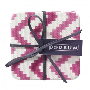 Ripple Berry Square Coasters, Set of 4