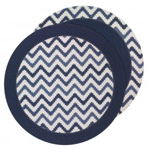 Halo Ripple Navy Placemats, Set of 4