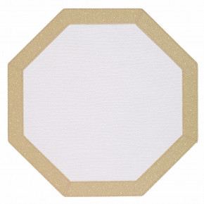 Bordino Gold Sparkle Octagon mat, Set of 4