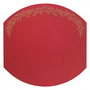 Holly Red Gold Placemats, Set of 4