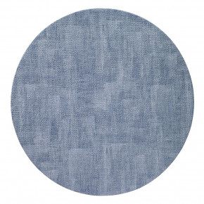 Luster Ice Blue 16" Round Placemats, Set of Four