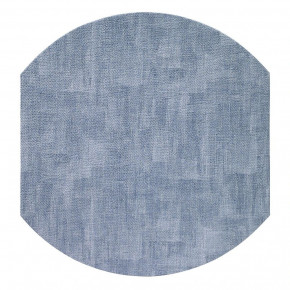Luster Ice Blue 16" Elliptic Placemats, Set of Four
