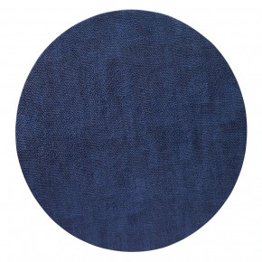 Luster Navy 16" Round Placemats, Set of Four
