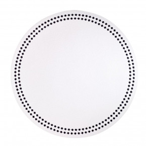 Pearls Pure White Black Placemats, Set of Four