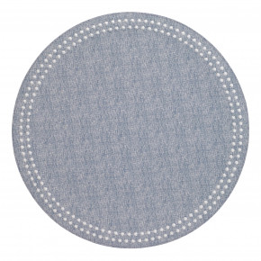 Pearls Bluebell White Placemats, Set of Four