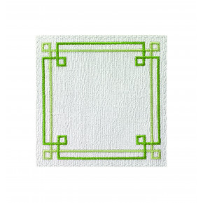 Link White Green Coasters, Set of 4