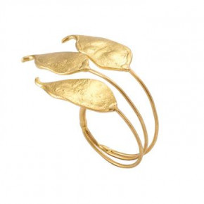 Peapod Gold Napkin Ring, Set of 4
