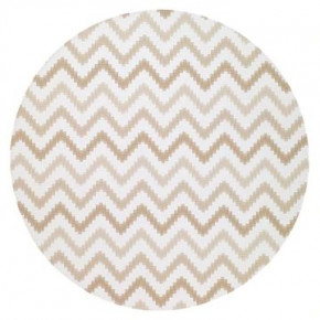 Ripple Beige Round Placemats, Set of 4