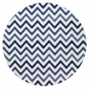 Ripple Navy Round Placemats, Set of 4