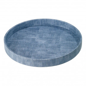 Luster Ice Blue Round Tray