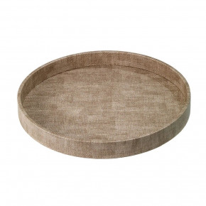 Luster Sand Round Tray