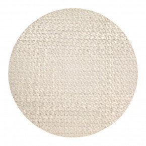 Wicker Cream 15" Round Placemats, Set of Four