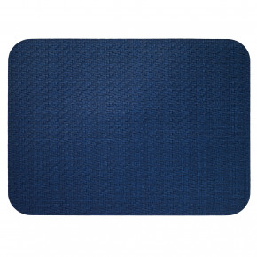 Wicker Navy Oblong Placemats, Set of 4