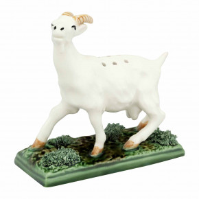 Arte Bordallo Toothpick Dispenser Goat (Special Order) - 4.3 in. h 2.2 in. w 4.7 in. l