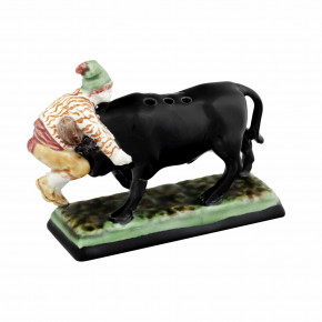 Arte Bordallo Toothpick Dispenser Bull With Forcado (Special Order)
