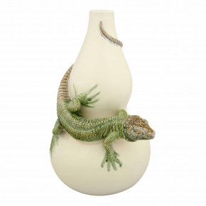 Arte Bordallo Calabash With Lizard (Special Order)