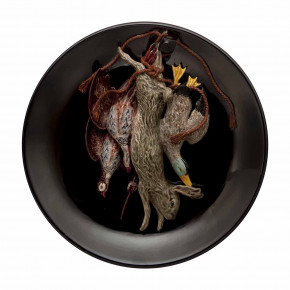 Arte Bordallo Large Plate With Game Animals (Special Order)