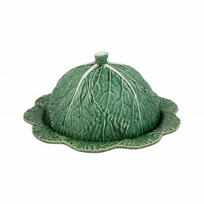 Cabbage Green/Natural Cheese Tray With Lid